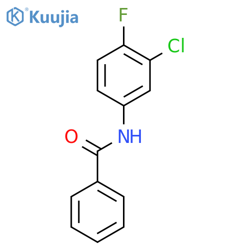 N-(3-chloro-4-fluorophenyl)benzamide structure