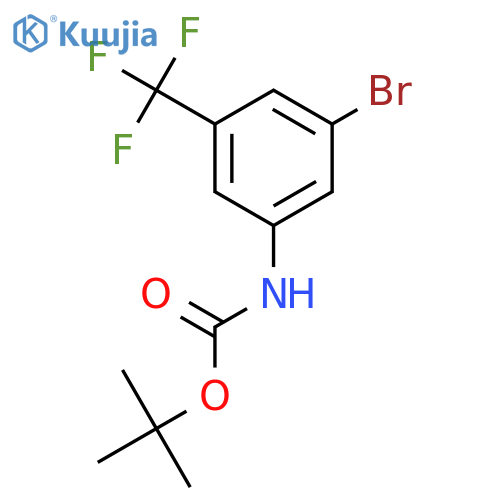 tert-Butyl (3-bromo-5-(trifluoromethyl)phenyl)carbamate structure