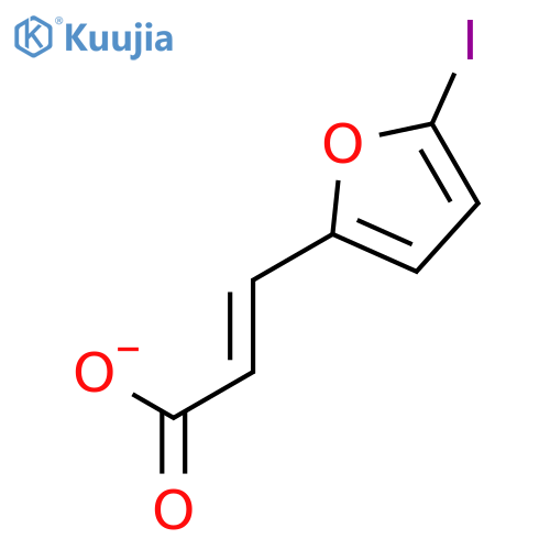 3-(5-iodofuran-2-yl)prop-2-enoic acid structure