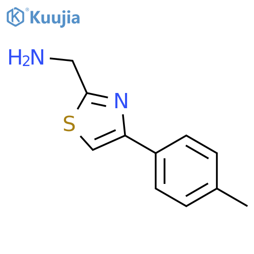 4-(4-methylphenyl)-1,3-thiazol-2-ylmethanamine structure