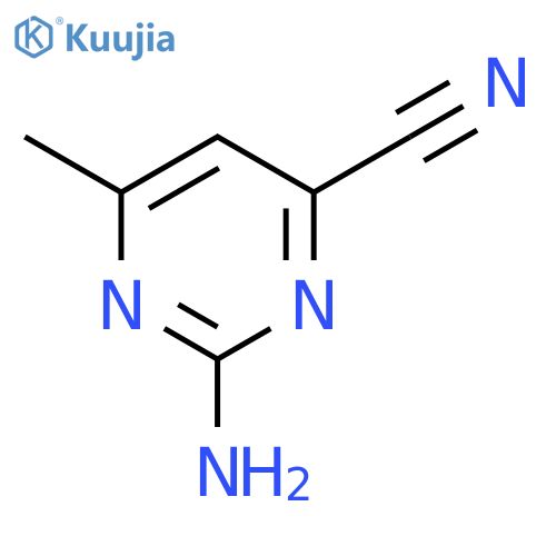 2-Amino-6-methylpyrimidine-4-carbonitrile structure