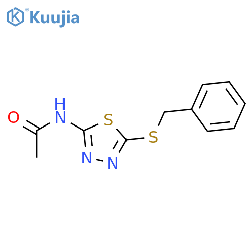 Acetamido-5-benzylthio-1,3,4-thiadiazole structure