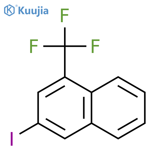NAPHTHALENE, 3-IODO-1-(TRIFLUOROMETHYL)- structure