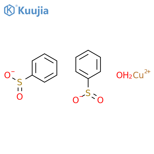 Copper(II) benzenesulfinate hydrate structure