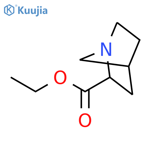 1-Azabicyclo[2.2.1]heptane-2-carboxylic acid, ethyl ester structure
