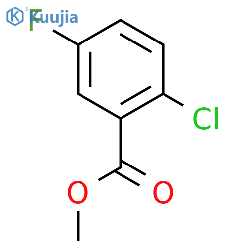 methyl 2-chloro-5-fluoro-benzoate structure