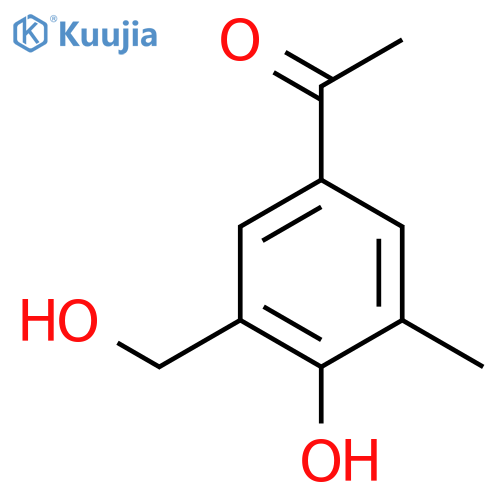 Ethanone, 1-[4-hydroxy-3-(hydroxymethyl)-5-methylphenyl]- structure