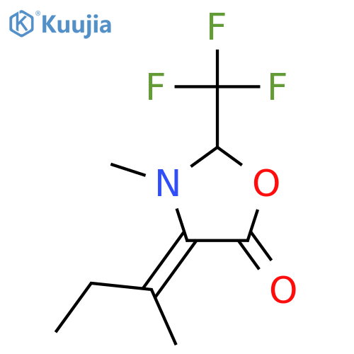5-Oxazolidinone, 3-methyl-4-(1-methylpropylidene)-2-(trifluoromethyl)- structure