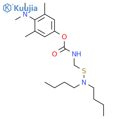 CARBAMIC ACID, [(DIBUTYLAMINO)THIO]METHYL-, 4-(DIMETHYLAMINO)-3,5-DIMETHYLPHENYL ESTER structure