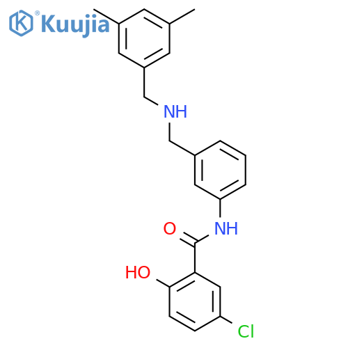 BENZAMIDE, 5-CHLORO-N-[3-[[[(3,5-DIMETHYLPHENYL)METHYL]AMINO]METHYL]PHENYL]-2-HYDROXY- structure