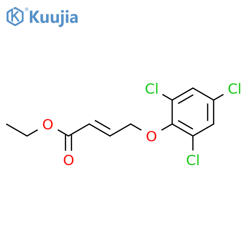 2-Butenoic acid, 4-(2,4,6-trichlorophenoxy)-, ethyl ester structure