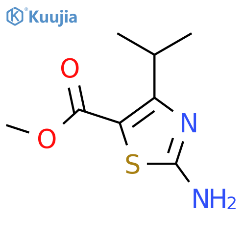 methyl 2-amino-4-(propan-2-yl)-1,3-thiazole-5-carboxylate structure
