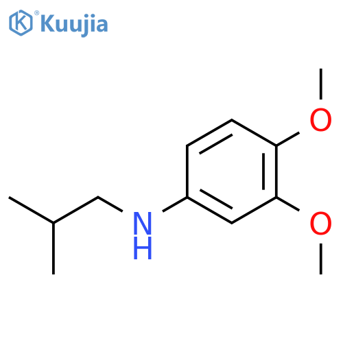 3,4-dimethoxy-N-(2-methylpropyl)aniline structure