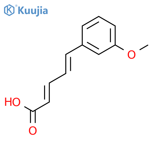5-(3-Methoxyphenyl)penta-2,4-dienoic acid structure