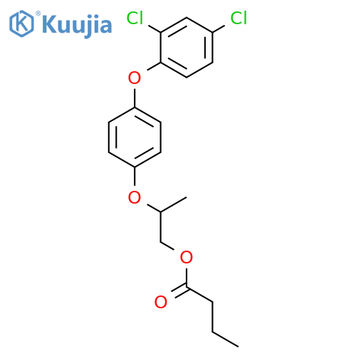 Butanoic acid, 2-[4-(2,4-dichlorophenoxy)phenoxy]propyl ester structure