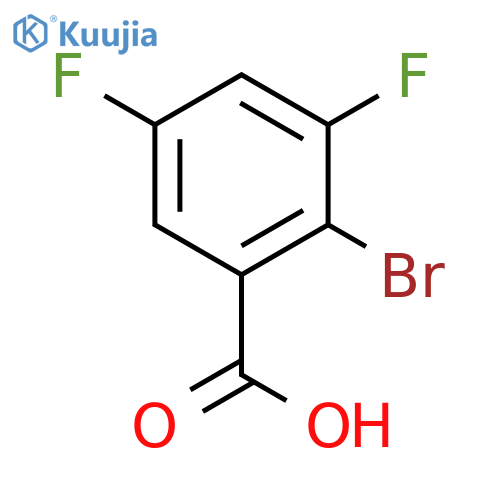 2-Bromo-3,5-difluorobenzoic acid structure
