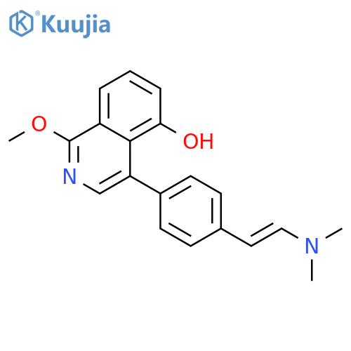 5-Isoquinolinol, 4-[4-[2-(dimethylamino)ethenyl]phenyl]-1-methoxy- structure