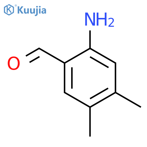 2-amino-4,5-dimethylbenzaldehyde structure