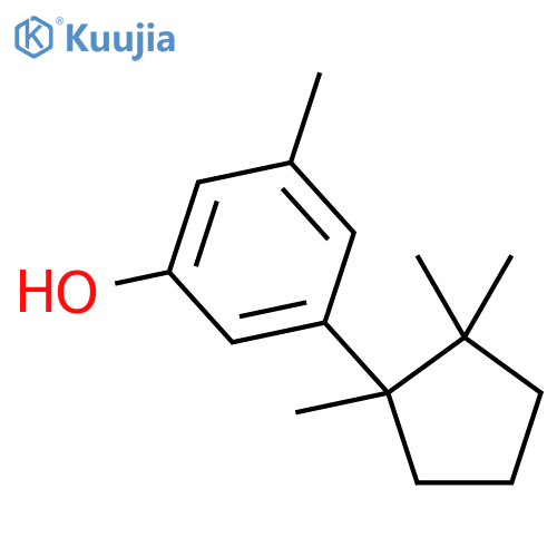 Phenol, 3-methyl-5-[(1S)-1,2,2-trimethylcyclopentyl]- structure