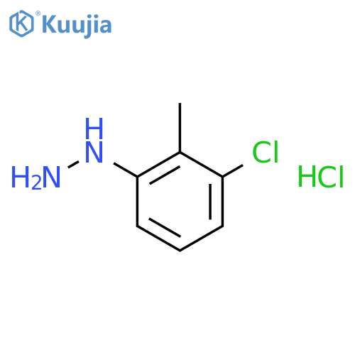 (3-Chloro-2-methylphenyl)hydrazine Hydrochloride structure