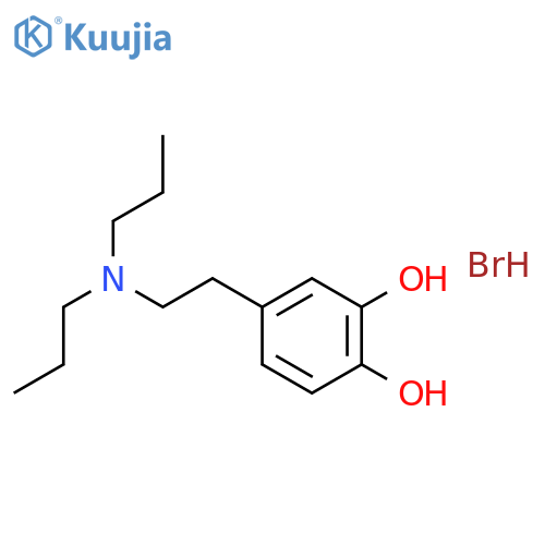 1,2-Benzenediol,4-[2-(dipropylamino)ethyl]-, hydrobromide (1:1) structure