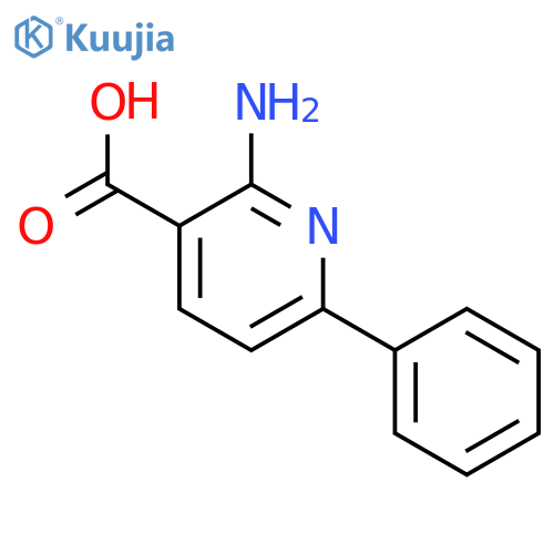 3-PYRIDINECARBOXYLIC ACID, 2-AMINO-6-PHENYL- structure