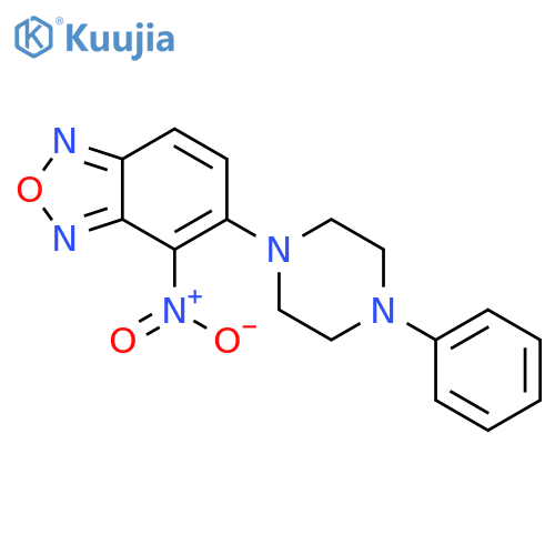 4-nitro-5-(4-phenylpiperazin-1-yl)-2,1,3-benzoxadiazole structure