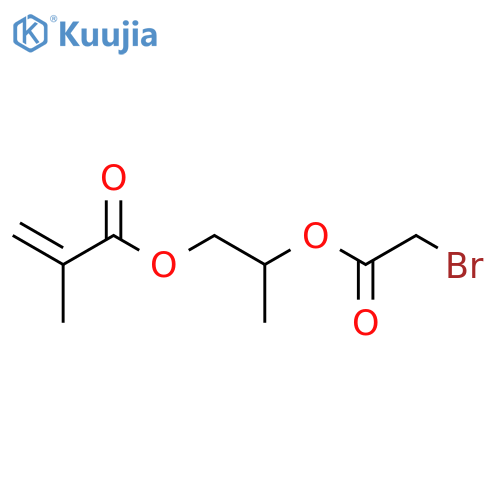 2-Propenoic acid, 2-methyl-, 2-[(bromoacetyl)oxy]propyl ester structure