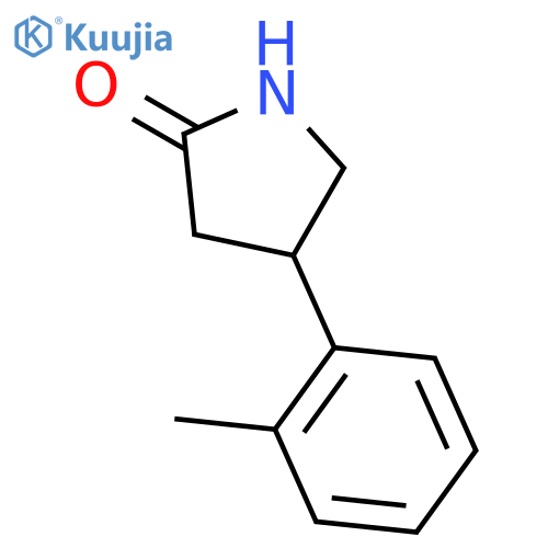 4-(2-methylphenyl)pyrrolidin-2-one structure