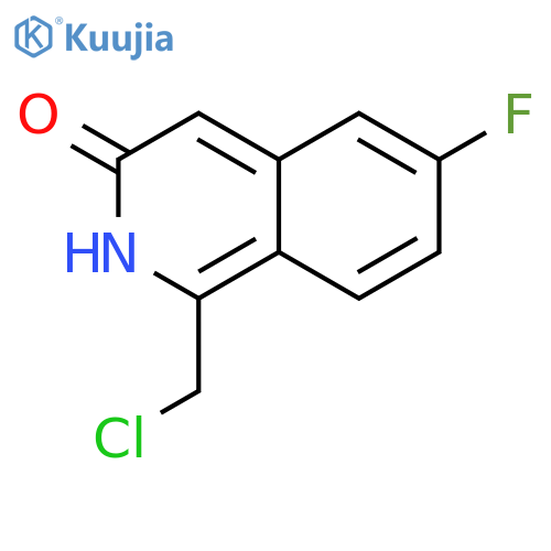 1-(chloromethyl)-6-fluoroisoquinolin-3-ol structure