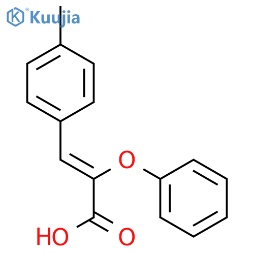 2-Propenoic acid, 3-(4-methylphenyl)-2-phenoxy- structure