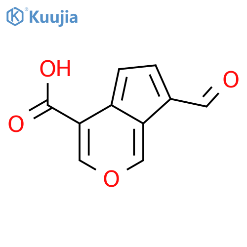 Cyclopenta[c]pyran-4-carboxylicacid, 7-formyl- structure