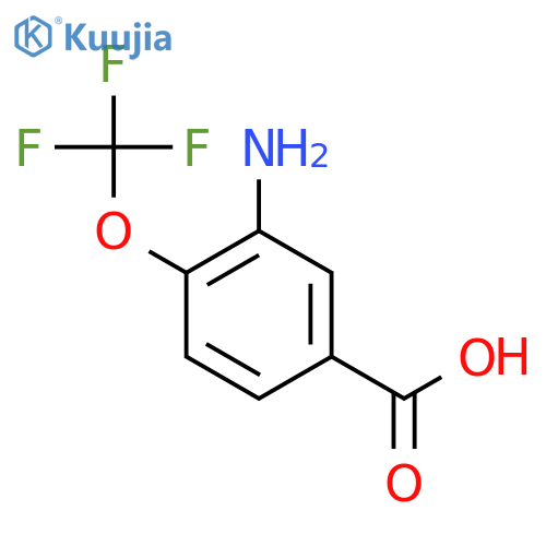 3-amino-4-(trifluoromethoxy)benzoic acid structure