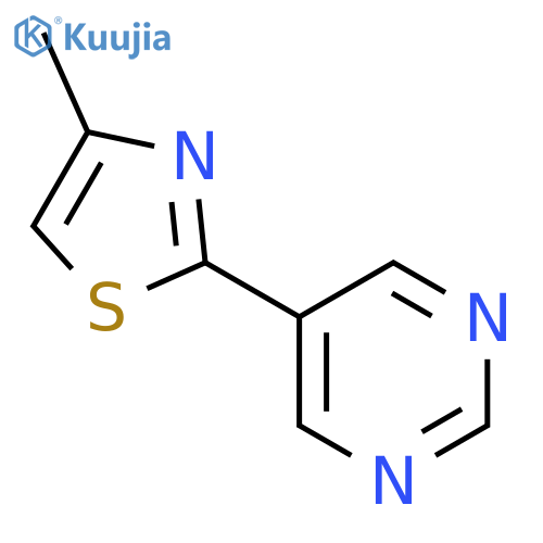 PYRIMIDINE, 5-(4-METHYL-2-THIAZOLYL)- structure