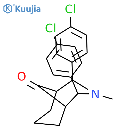 3-AZABICYCLO[3.3.1]NONAN-9-ONE, 2,4-BIS(4-CHLOROPHENYL)-3-METHYL- structure
