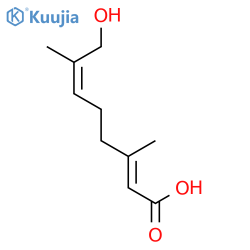 (2E,6E)-8-Hydroxy-3,7-dimethyl-2,6-octadienoic Acid structure