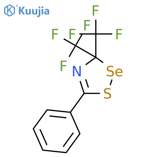 3H-1,2,4-Thiaselenazole, 5-phenyl-3,3-bis(trifluoromethyl)- structure