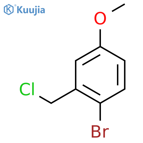 1-bromo-2-(chloromethyl)-4-methoxybenzene structure