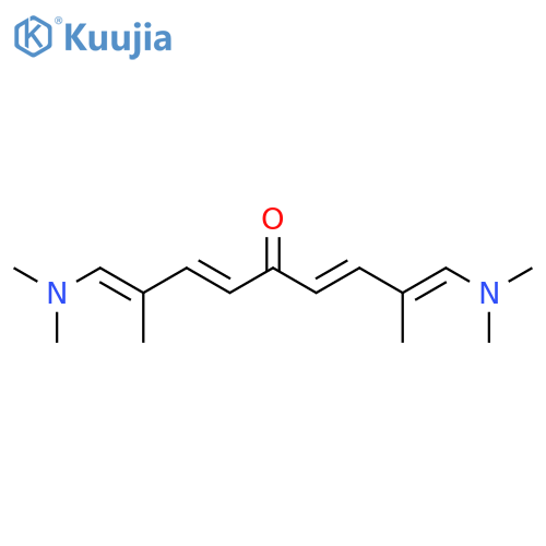 1,3,6,8-NONATETRAEN-5-ONE, 1,9-BIS(DIMETHYLAMINO)-2,8-DIMETHYL- structure