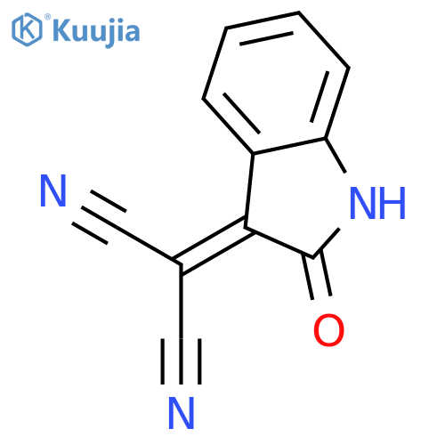 2-(2-oxo-2,3-dihydro-1H-indol-3-ylidene)propanedinitrile structure