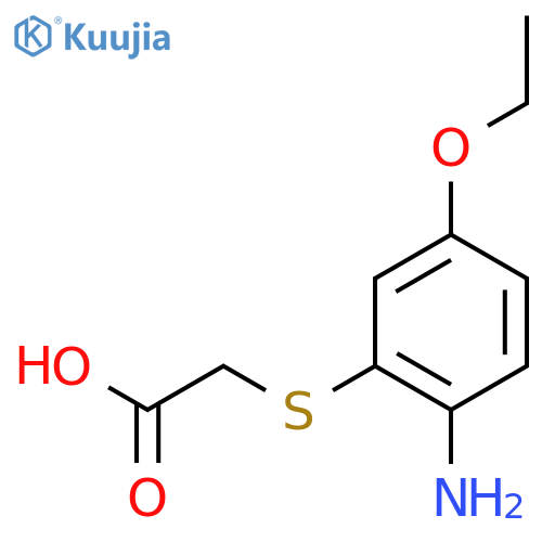 Acetic acid,2-[(2-amino-5-ethoxyphenyl)thio]- structure