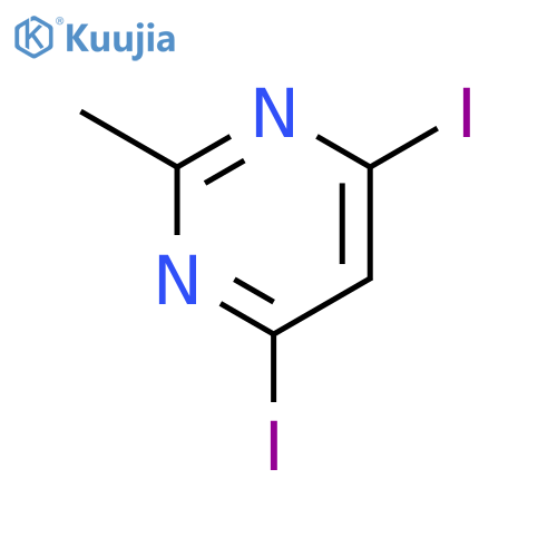 4,6-Diiodo-2-methylpyrimidine structure