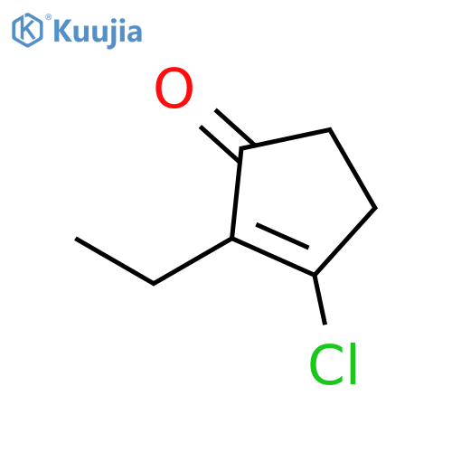 3-Chloro-2-ethylcyclopent-2-en-1-one structure