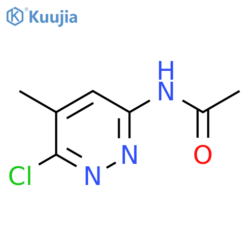 Acetamide, N-(6-chloro-5-methyl-3-pyridazinyl)- structure