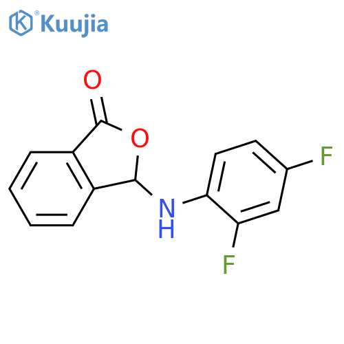3-((2,4-difluorophenyl)amino)isobenzofuran-1(3H)-one structure