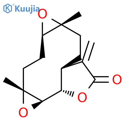 Bisoxireno[5,6:9,10]cyclodeca[1,2-b]furan-3(1bH)-one,decahydro-6a,9a-dimethyl-4-methylene-, (1aR,1bS,4aS,6aR,7aR,9aR)- structure