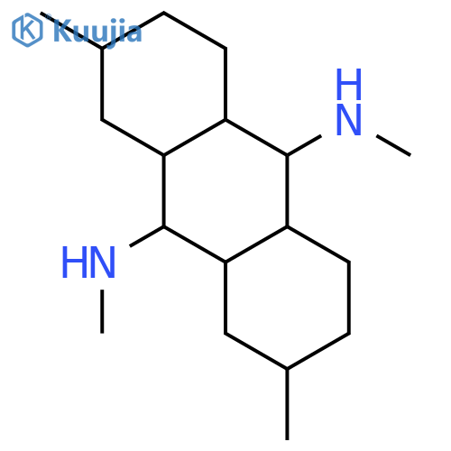 9,10-Anthracenediamine, tetradecahydro-N,N',2,7-tetramethyl- structure