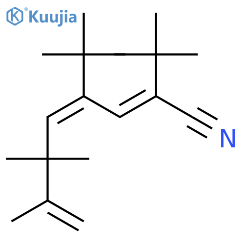 2,4,7-OCTATRIENENITRILE, 2,4-BIS(1,1-DIMETHYLETHYL)-6,6,7-TRIMETHYL- structure