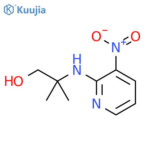 2-Methyl-2-(3-nitro-2-pyridinyl)amino-1-propanol structure
