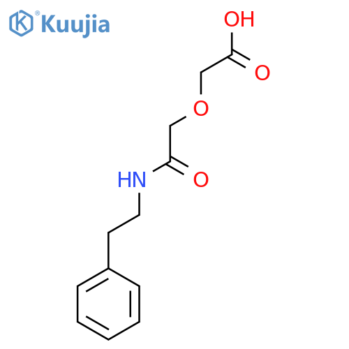 {2-Oxo-2-(2-phenylethyl)aminoethoxy}acetic Acid structure